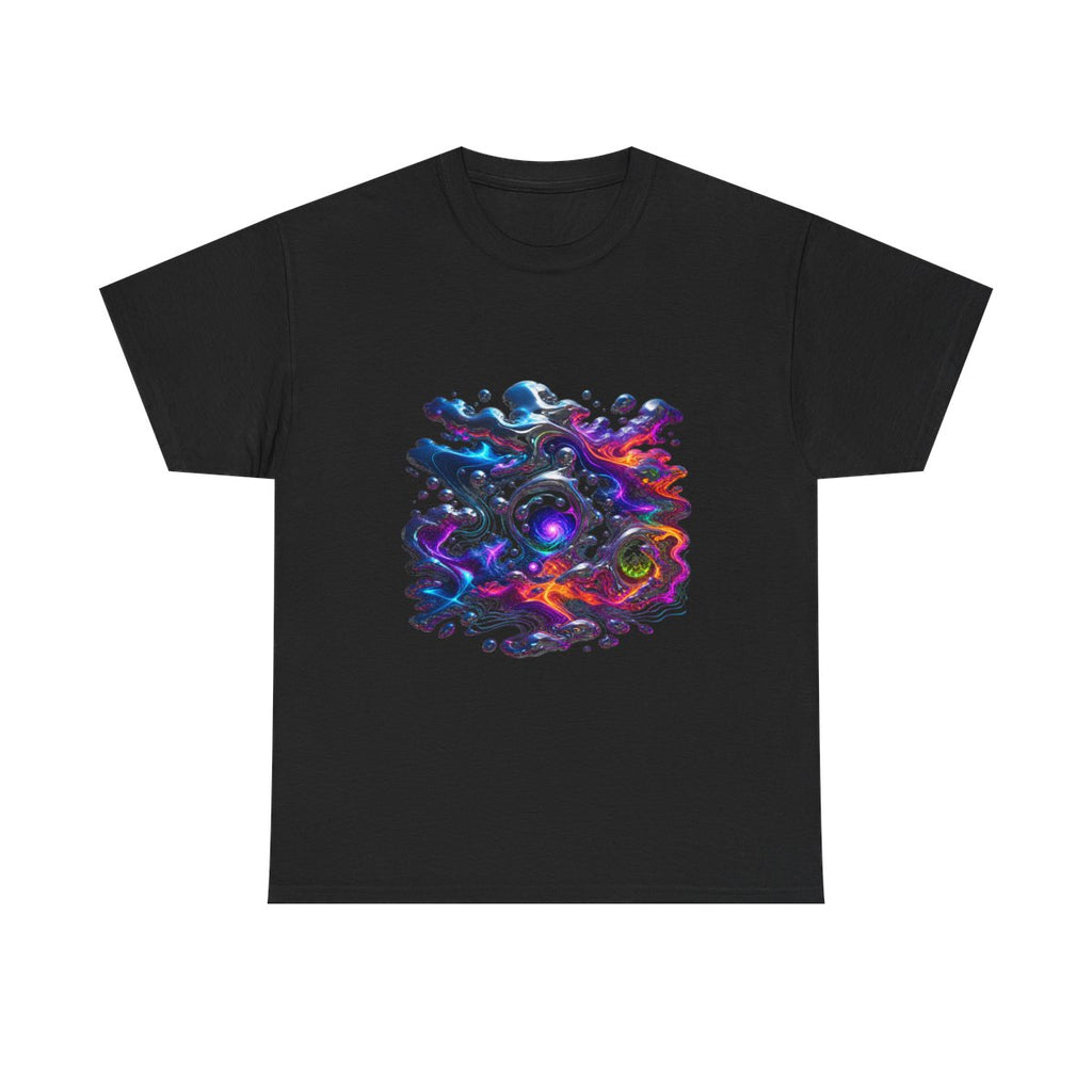 Chrome Weather Veil KOSVYRE graphic tee product mockup, front view