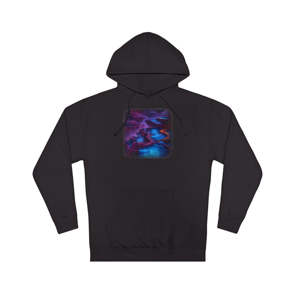 Cobalt Liminal Reservoir KOSVYRE hoodie product mockup, front view