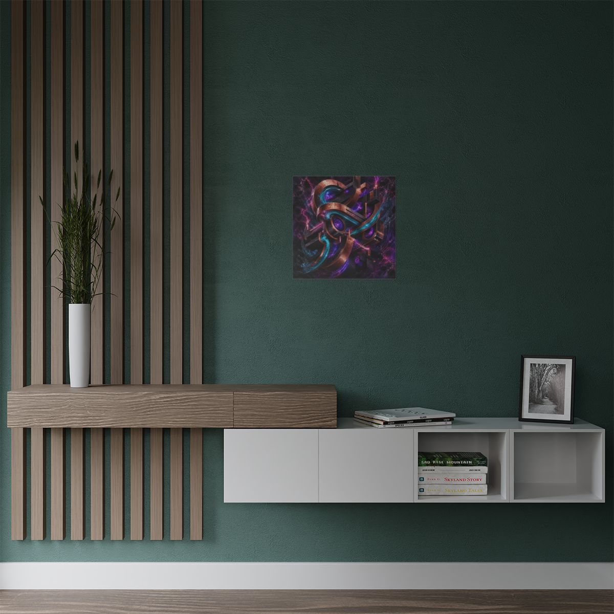 Copper Static Device KOSVYRE art print product mockup, alternate view
