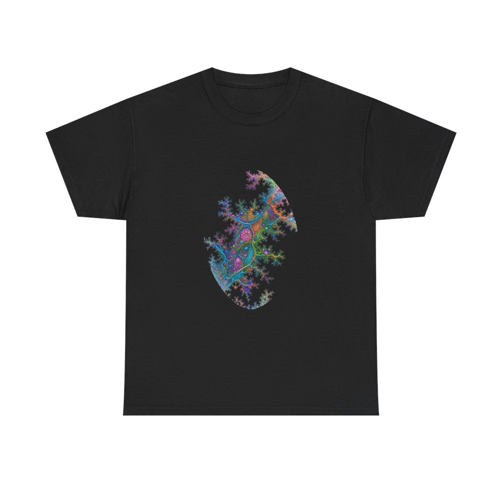 Coral Logic Spread KOSVYRE graphic tee product mockup, front view