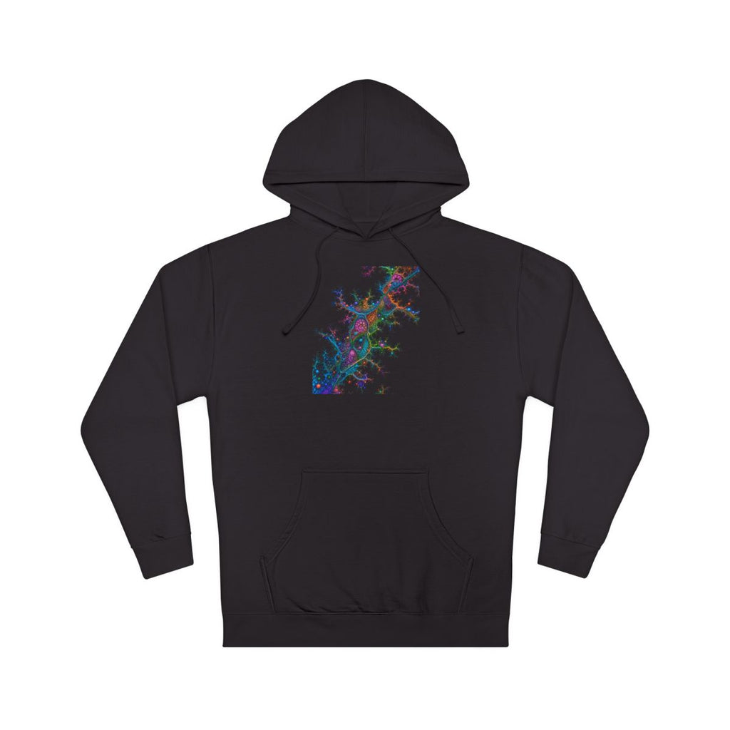 Coral Logic Spread KOSVYRE hoodie product mockup, front view