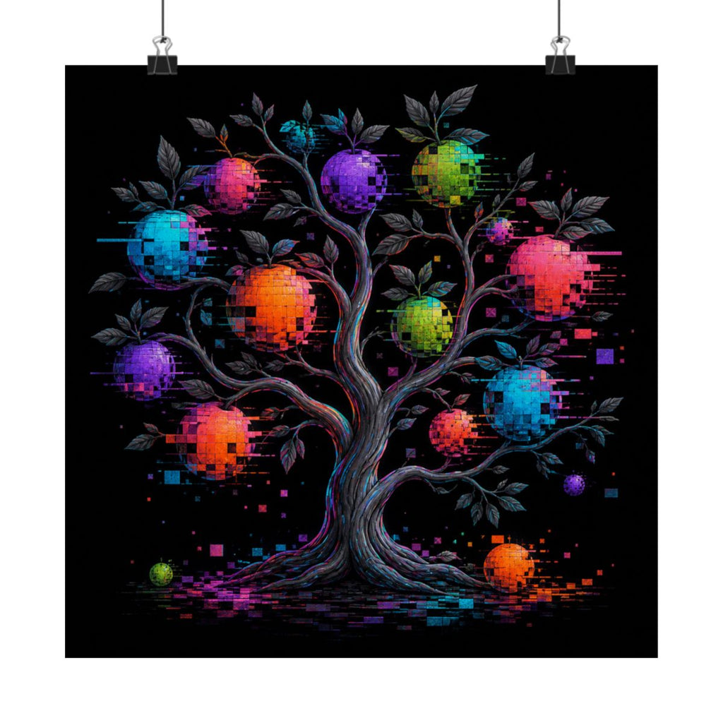 Corrupted Orchard KOSVYRE art print product mockup, alternate front view
