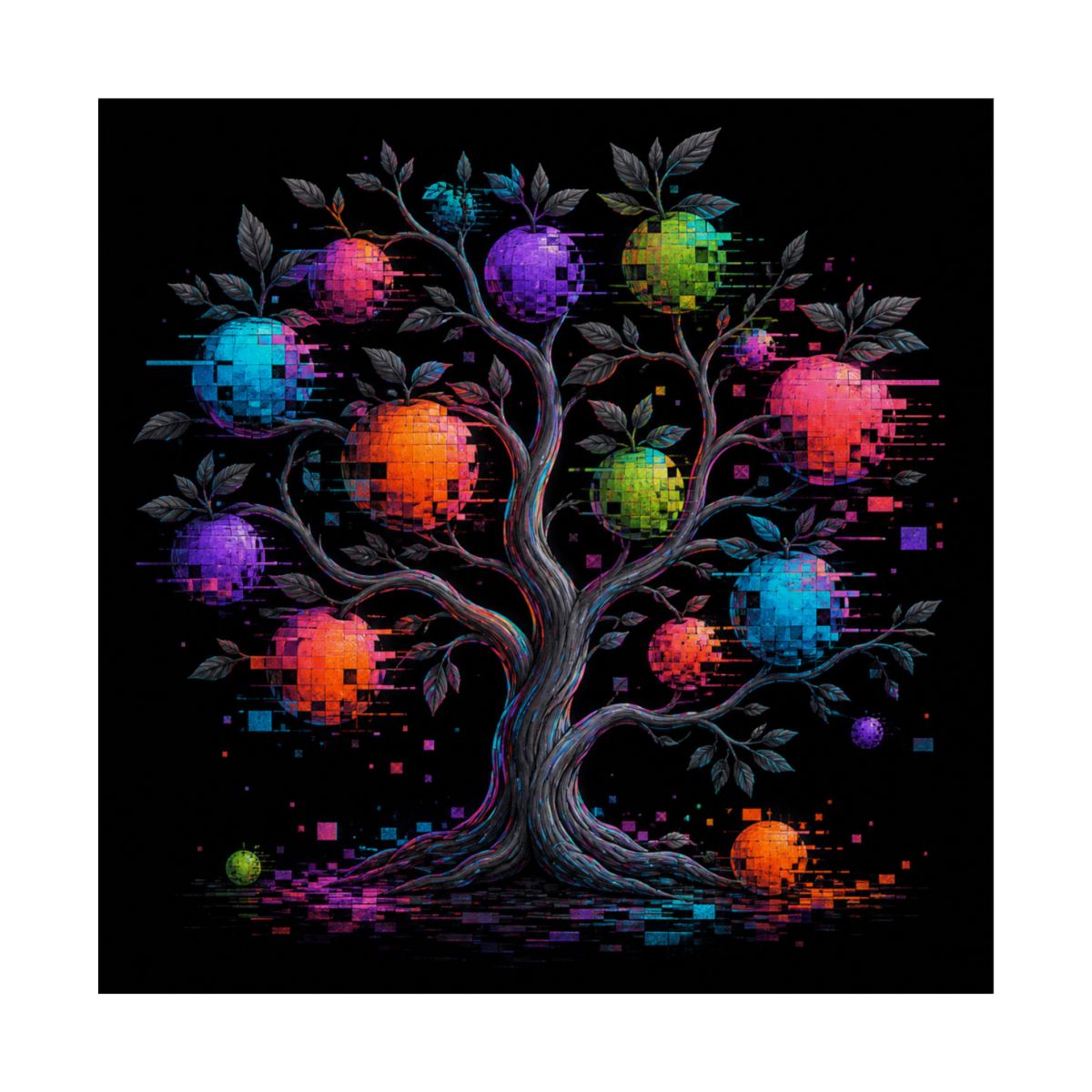 Corrupted Orchard KOSVYRE art print product mockup, front view