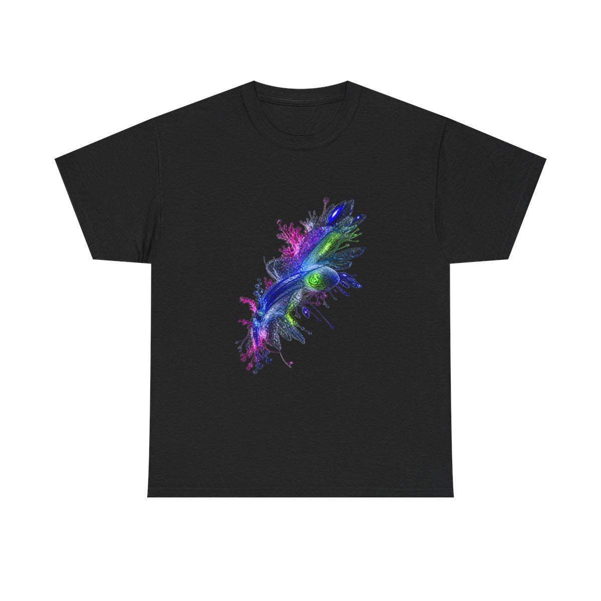 Crystal Organism Relay KOSVYRE graphic tee product mockup, front view