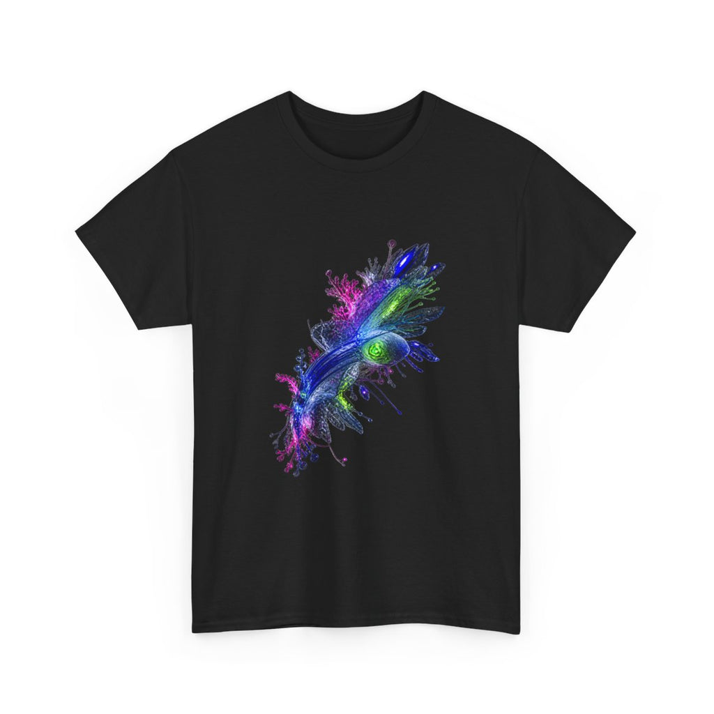 Crystal Organism Relay KOSVYRE graphic tee product mockup, alternate front view