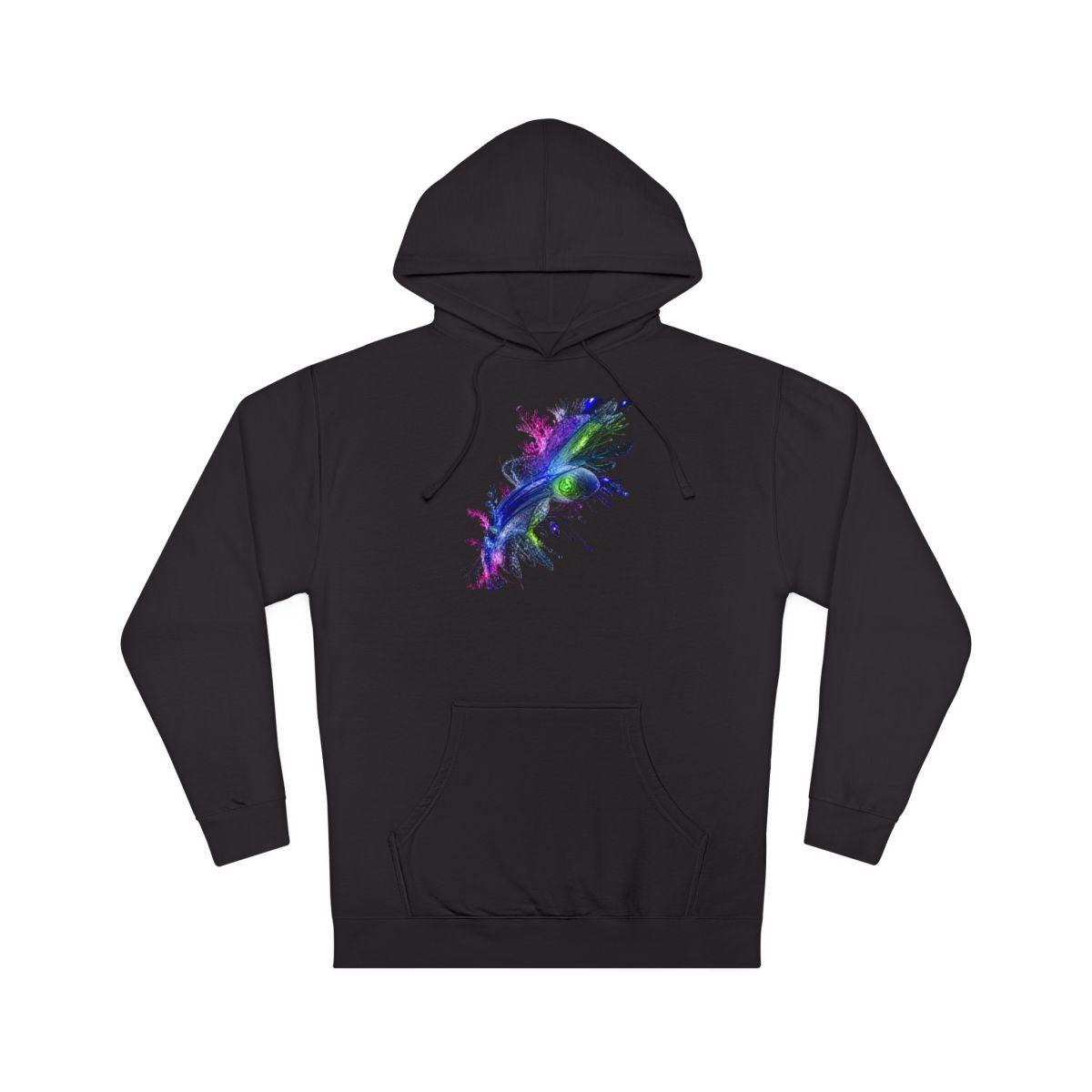 Crystal Organism Relay KOSVYRE hoodie product mockup, front view