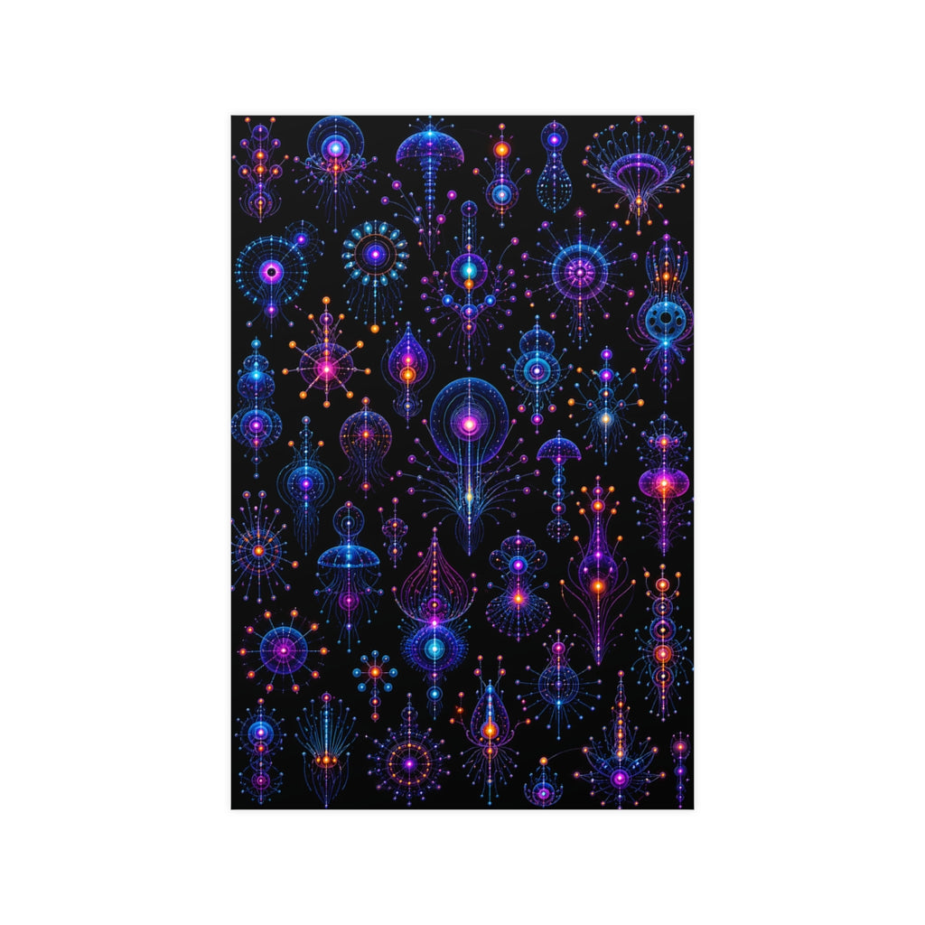 Deep Signal Menagerie KOSVYRE poster product mockup, front view