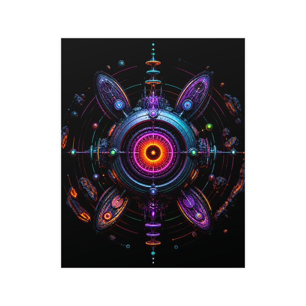Deep Space Dialtone KOSVYRE poster product mockup, front view