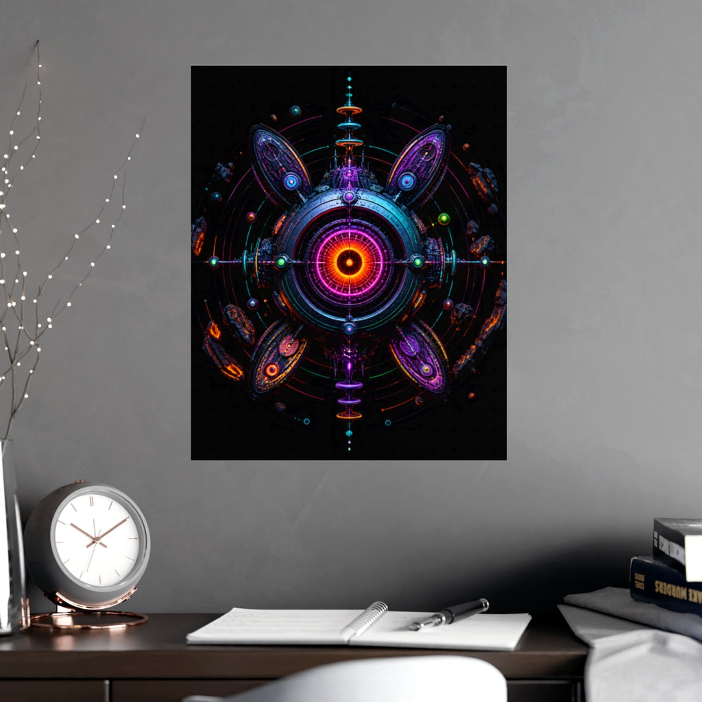 Deep Space Dialtone KOSVYRE poster product mockup, alternate view