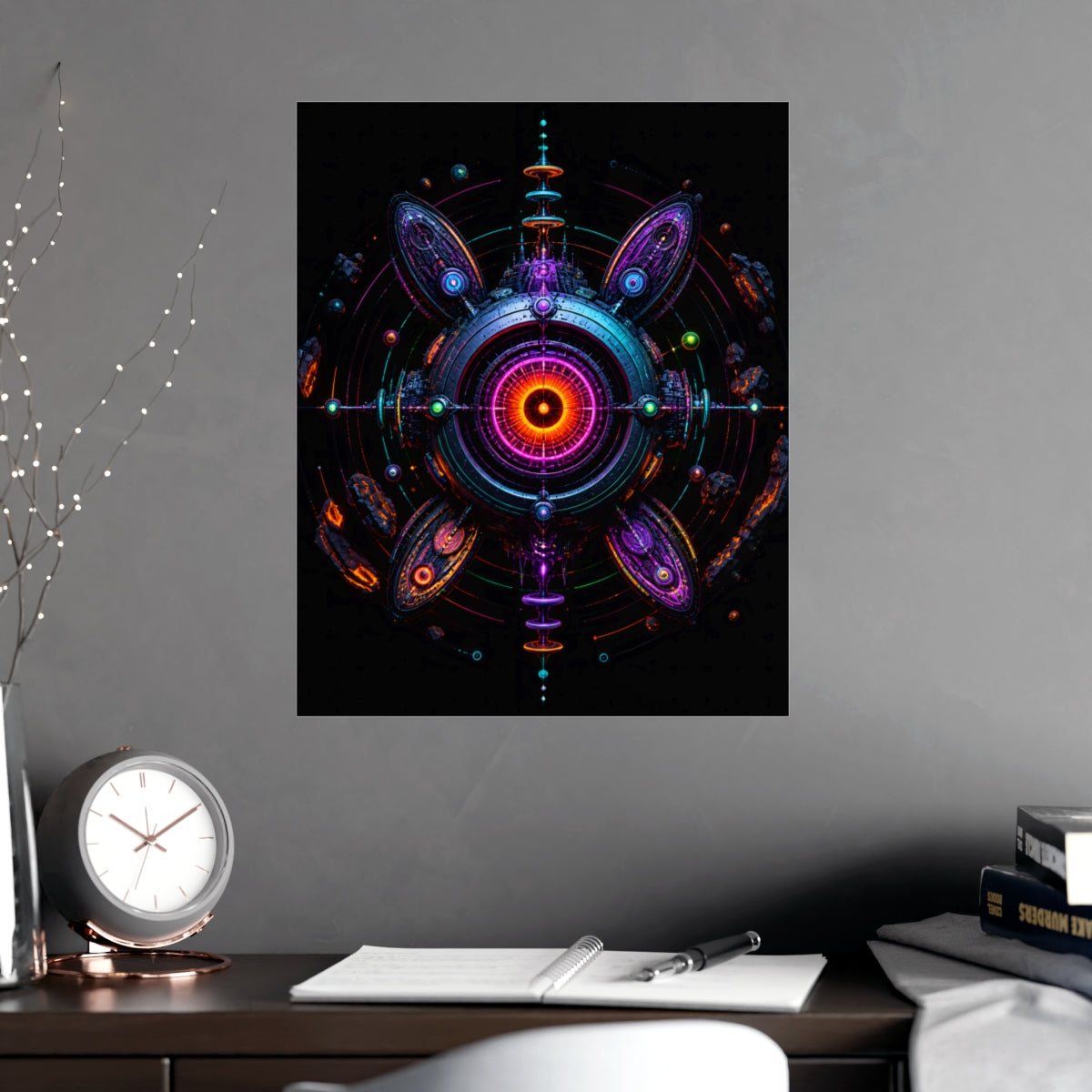 Deep Space Dialtone KOSVYRE poster product mockup, alternate view