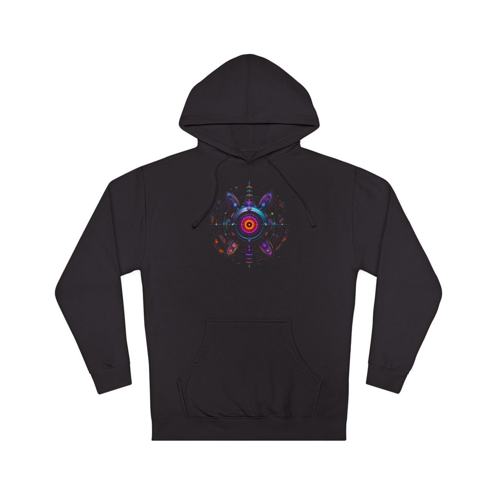 Deep Space Dialtone KOSVYRE hoodie product mockup, front view