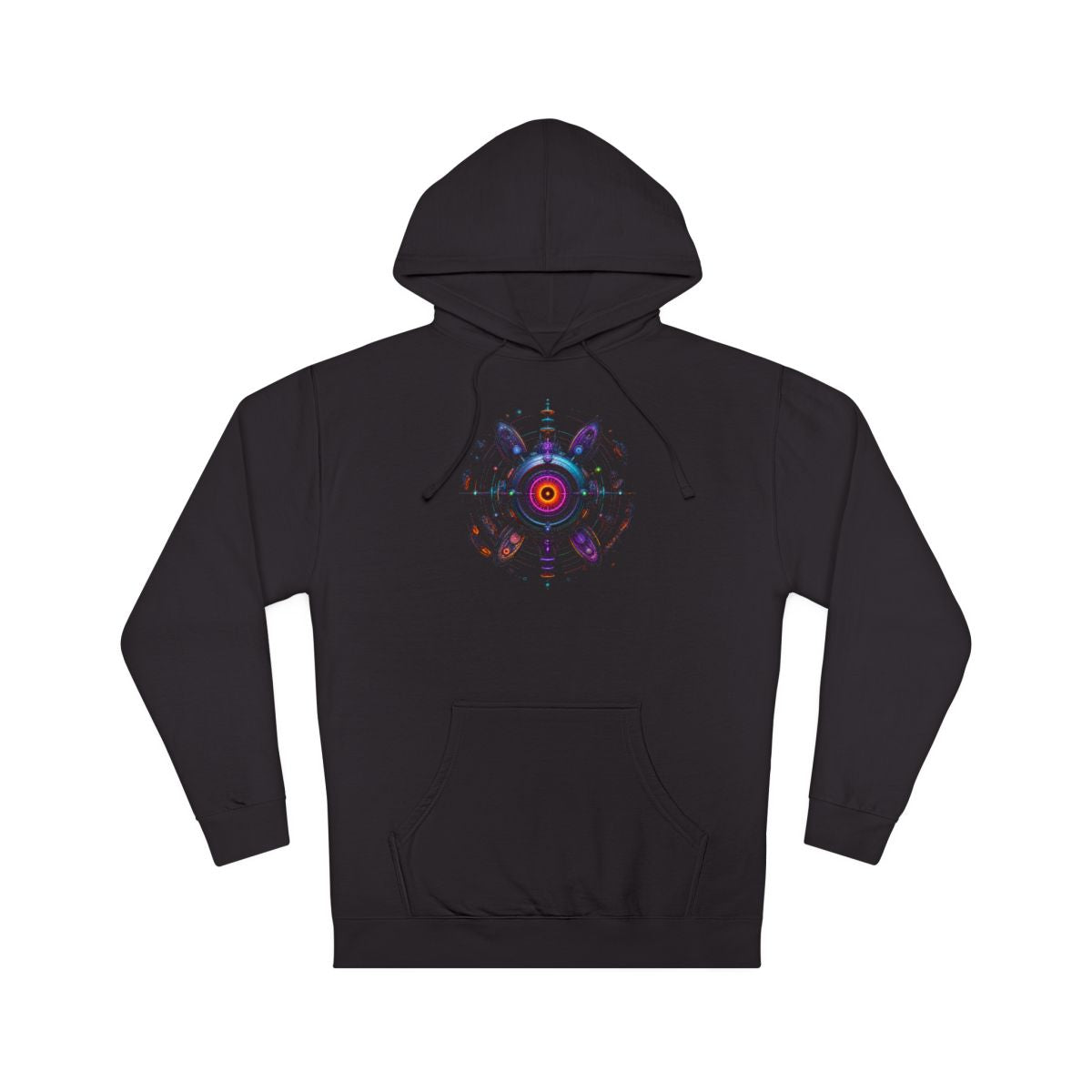 Deep Space Dialtone KOSVYRE hoodie product mockup, front view