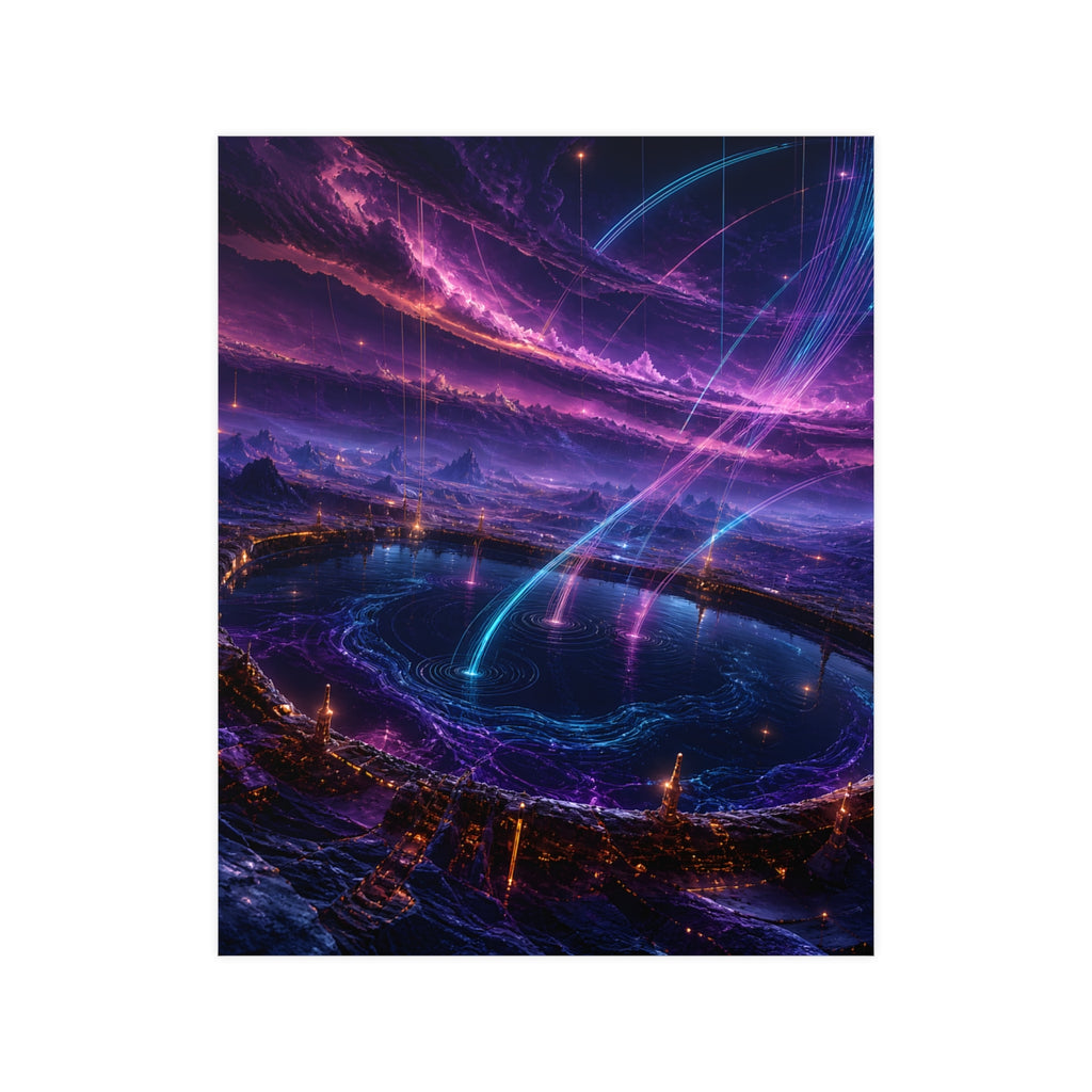 Dusk Relay Basin KOSVYRE poster product mockup, front view