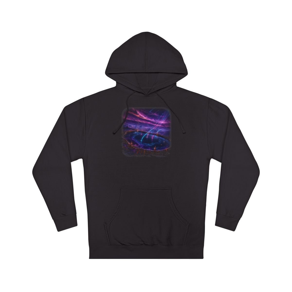 Dusk Relay Basin KOSVYRE hoodie product mockup, front view