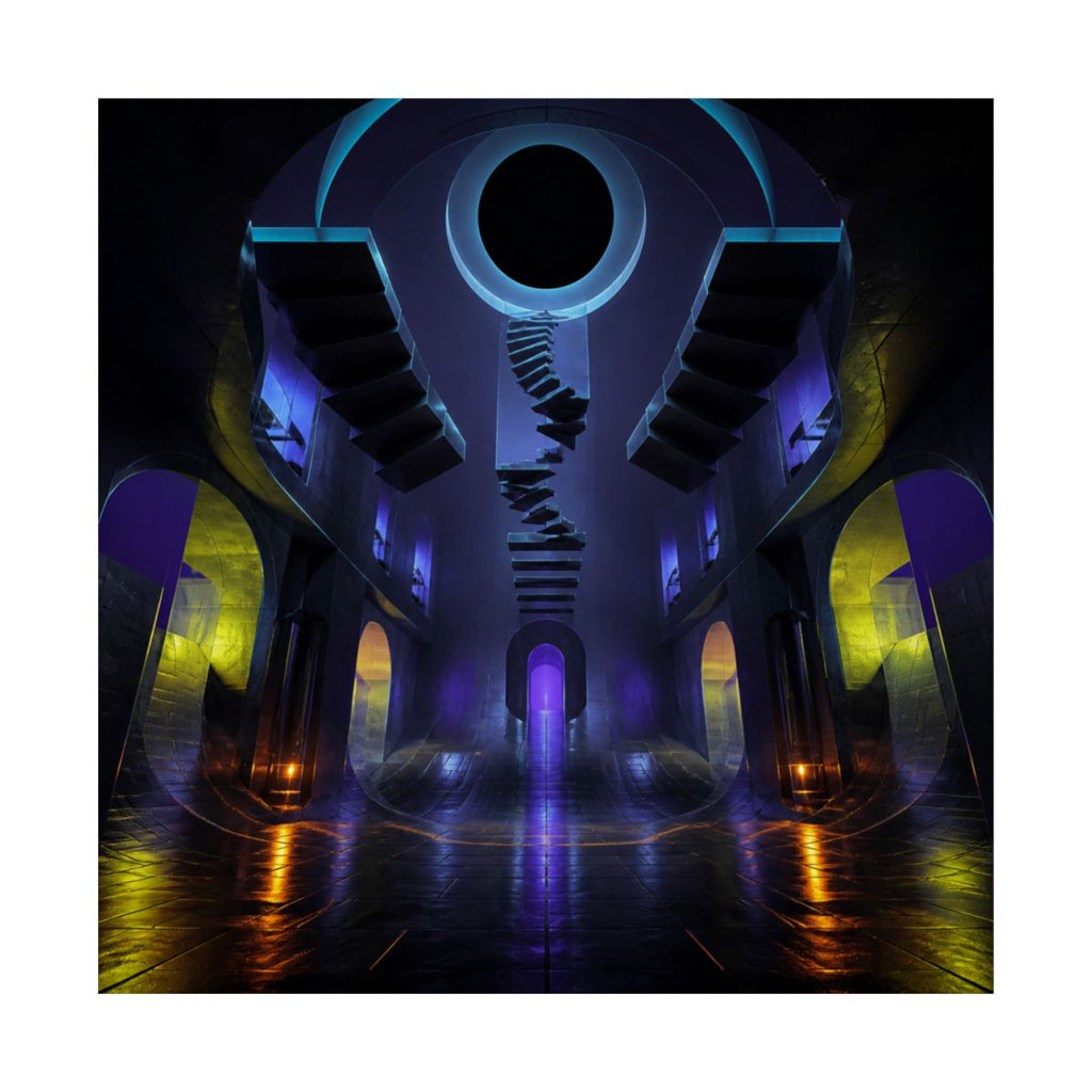 Duskless Atrium KOSVYRE art print product mockup, front view
