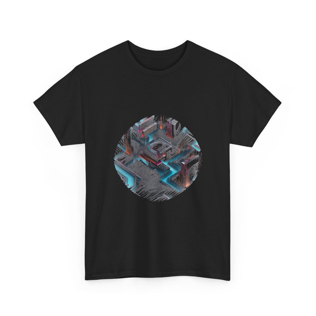 Echoes in the Salt Machine KOSVYRE graphic tee product mockup, alternate front view
