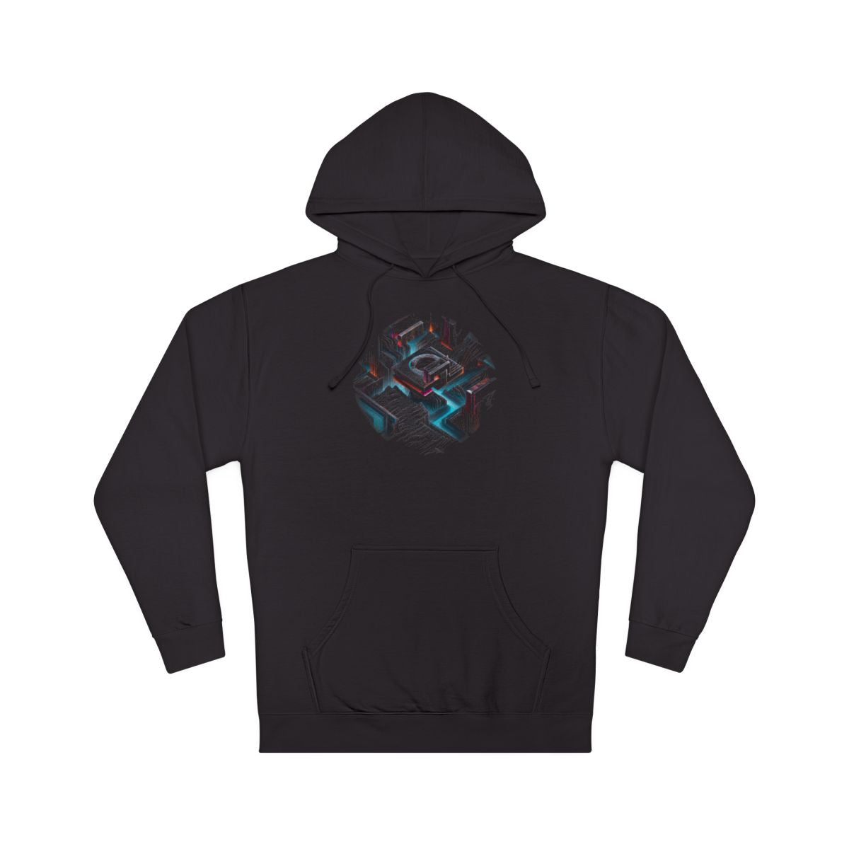 Echoes in the Salt Machine KOSVYRE hoodie product mockup, front view