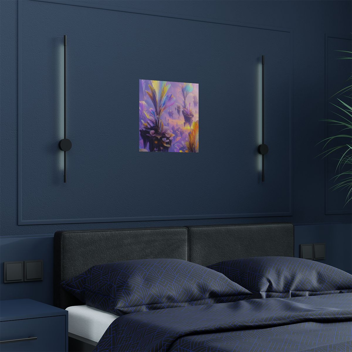 Elsewhere Orchard KOSVYRE art print product mockup, detail view