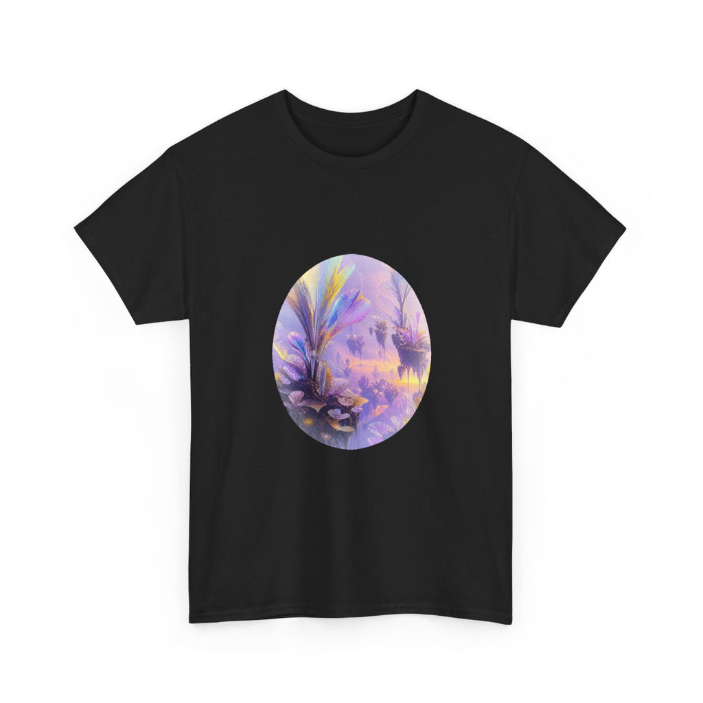 Elsewhere Orchard KOSVYRE graphic tee product mockup, alternate front view