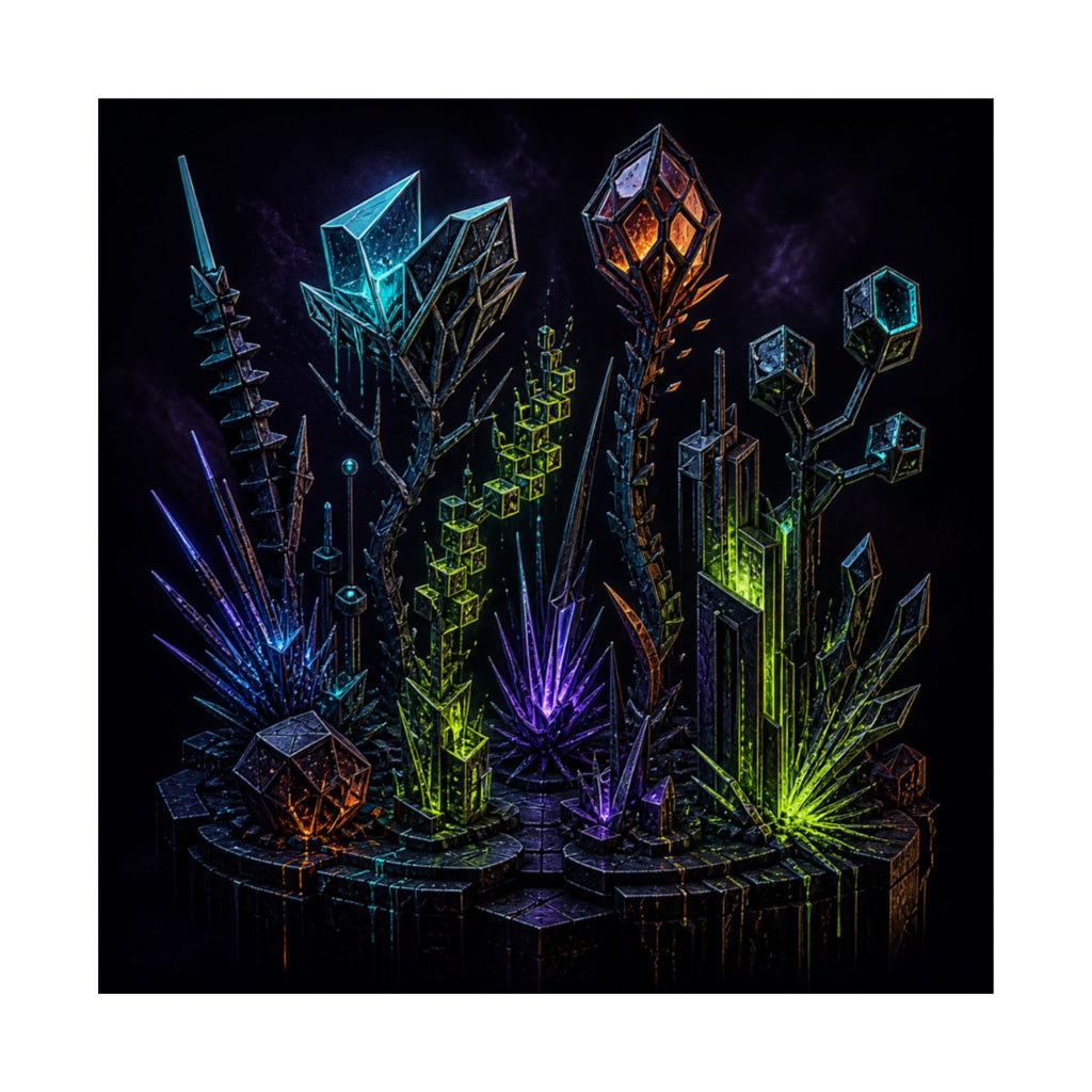 Entropy Garden KOSVYRE art print product mockup, front view