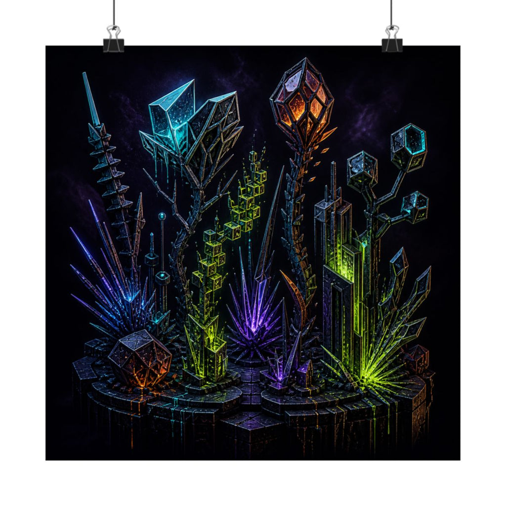Entropy Garden KOSVYRE art print product mockup, alternate front view