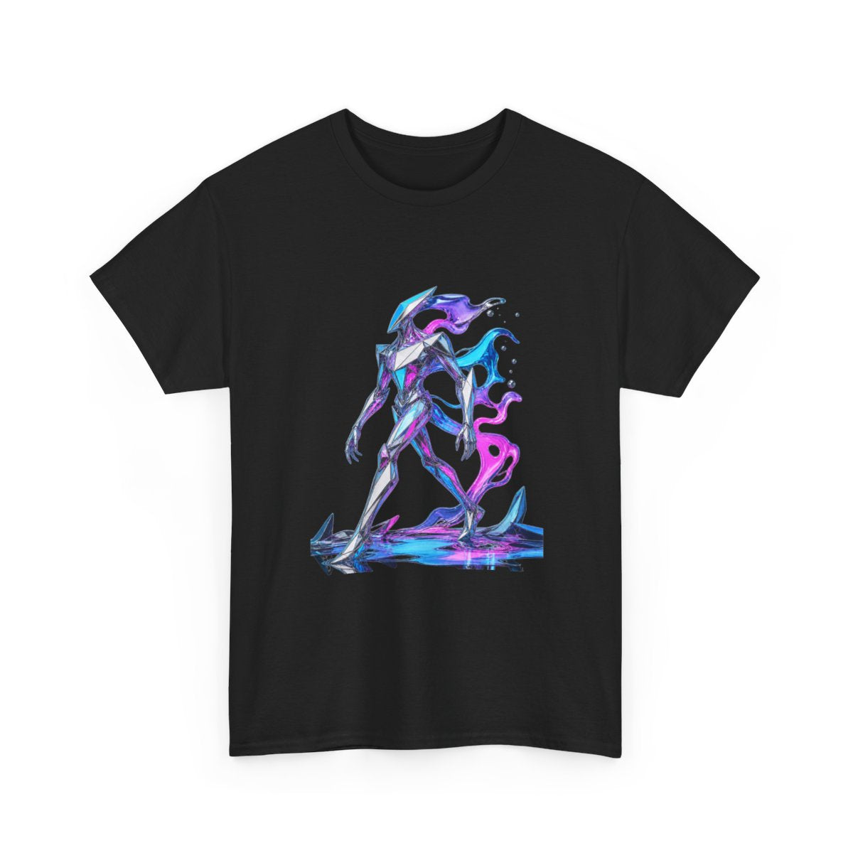 Faceted Tide Walker KOSVYRE graphic tee product mockup, alternate front view