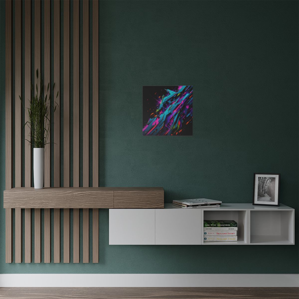 Feral Geometry Index KOSVYRE art print product mockup, alternate view