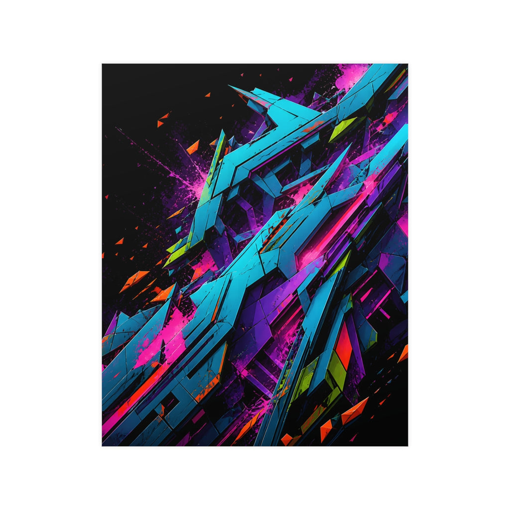 Feral Geometry Index KOSVYRE poster product mockup, front view