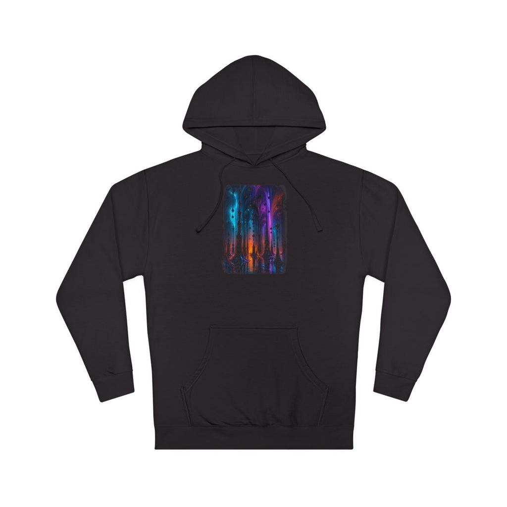 Ferrofluid Cathedral Choir KOSVYRE hoodie product mockup, front view