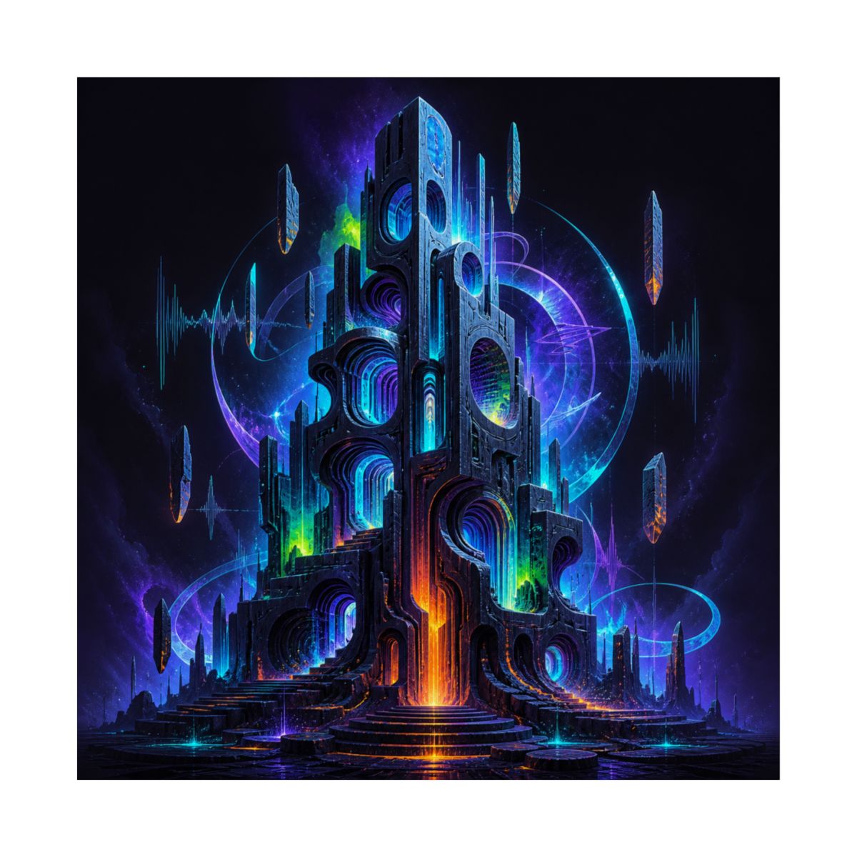Flux Reliquary KOSVYRE art print product mockup, front view