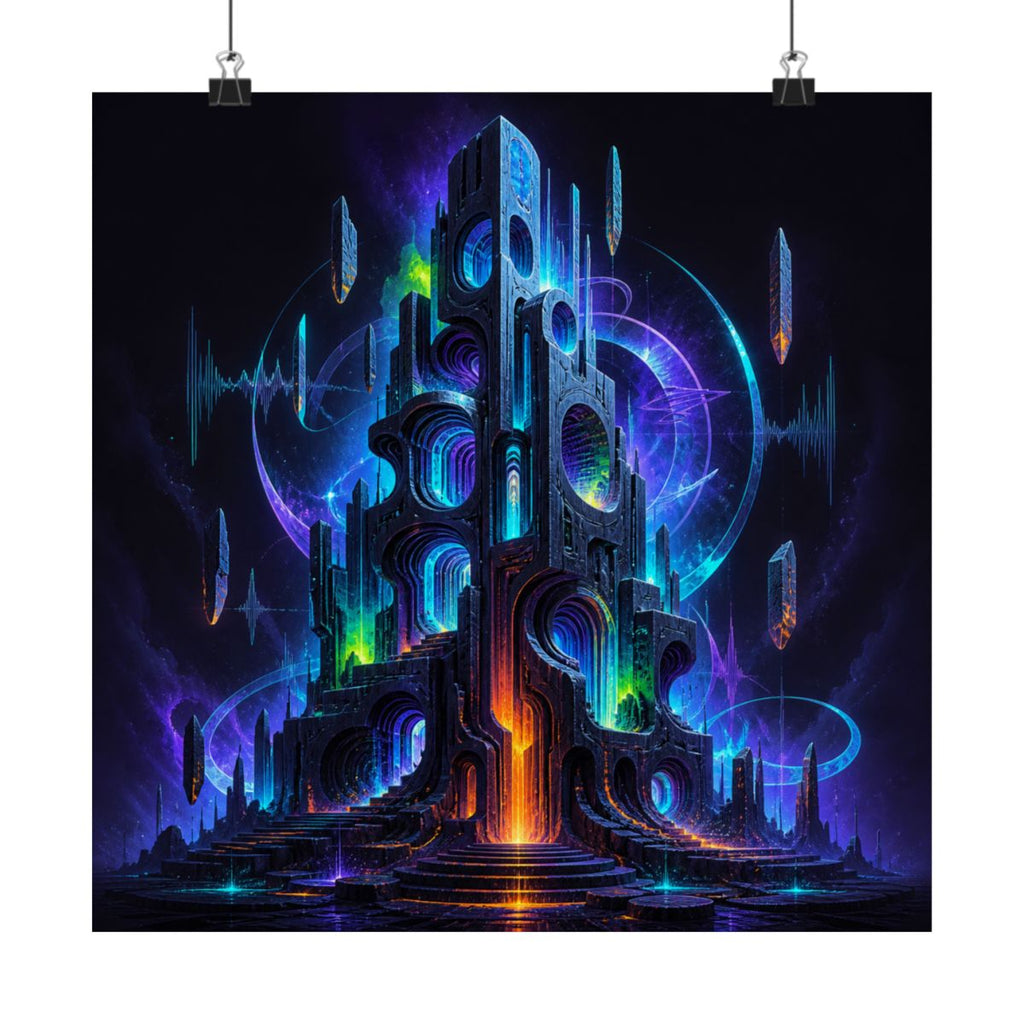 Flux Reliquary KOSVYRE art print product mockup, alternate front view