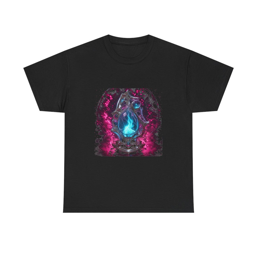 Flux Reliquary KOSVYRE graphic tee product mockup, front view