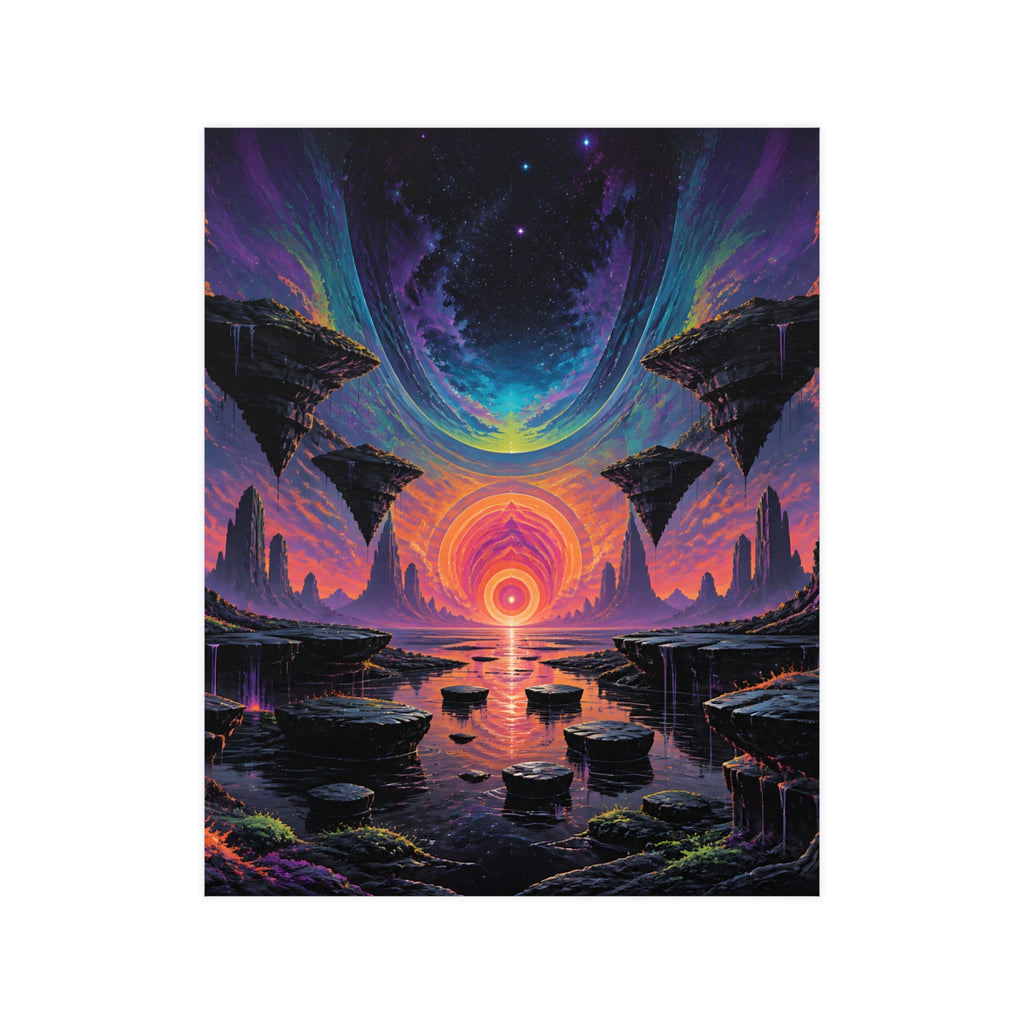 Folded Horizon KOSVYRE poster product mockup, front view