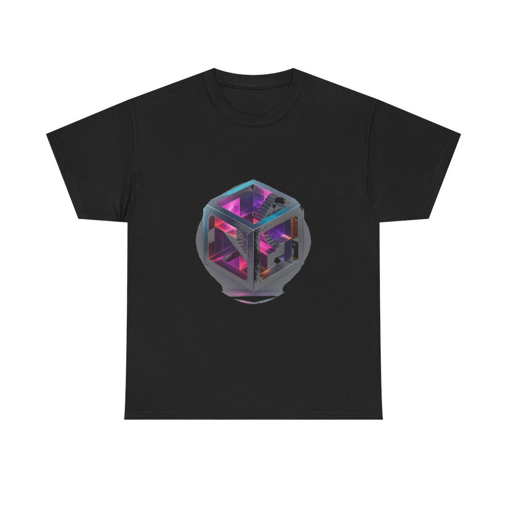Fractal Chamber Bloom KOSVYRE graphic tee product mockup, front view