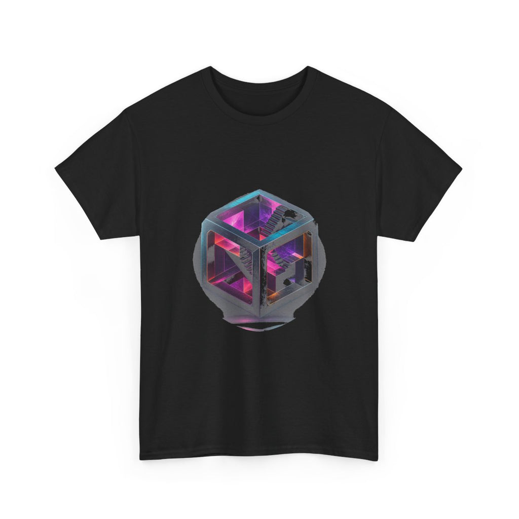 Fractal Chamber Bloom KOSVYRE graphic tee product mockup, alternate front view