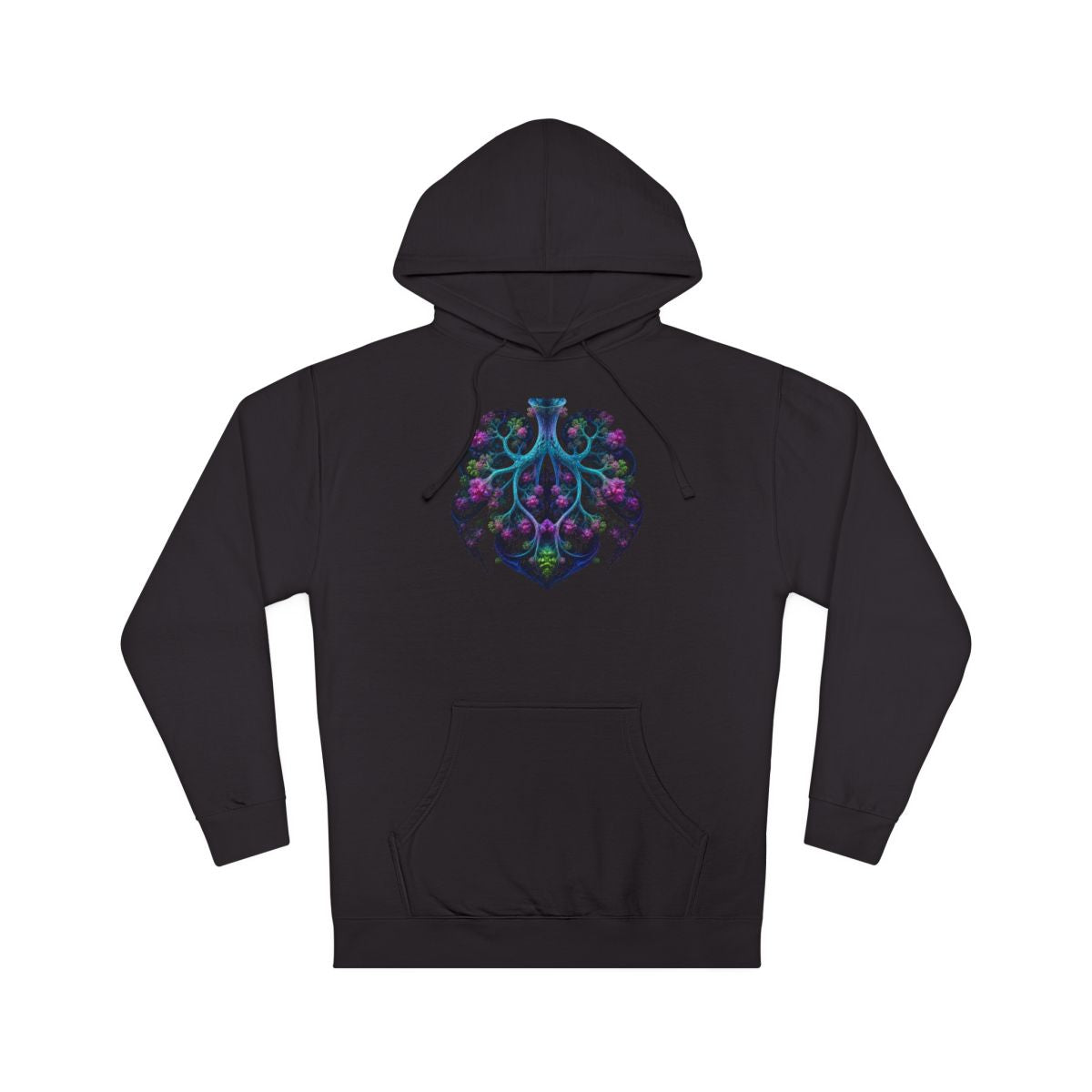 Fractal Lung Garden KOSVYRE hoodie product mockup, front view