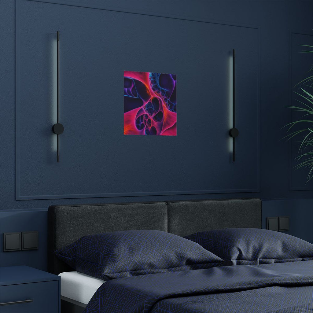 Fractal Velvet Relay KOSVYRE art print product mockup, detail view