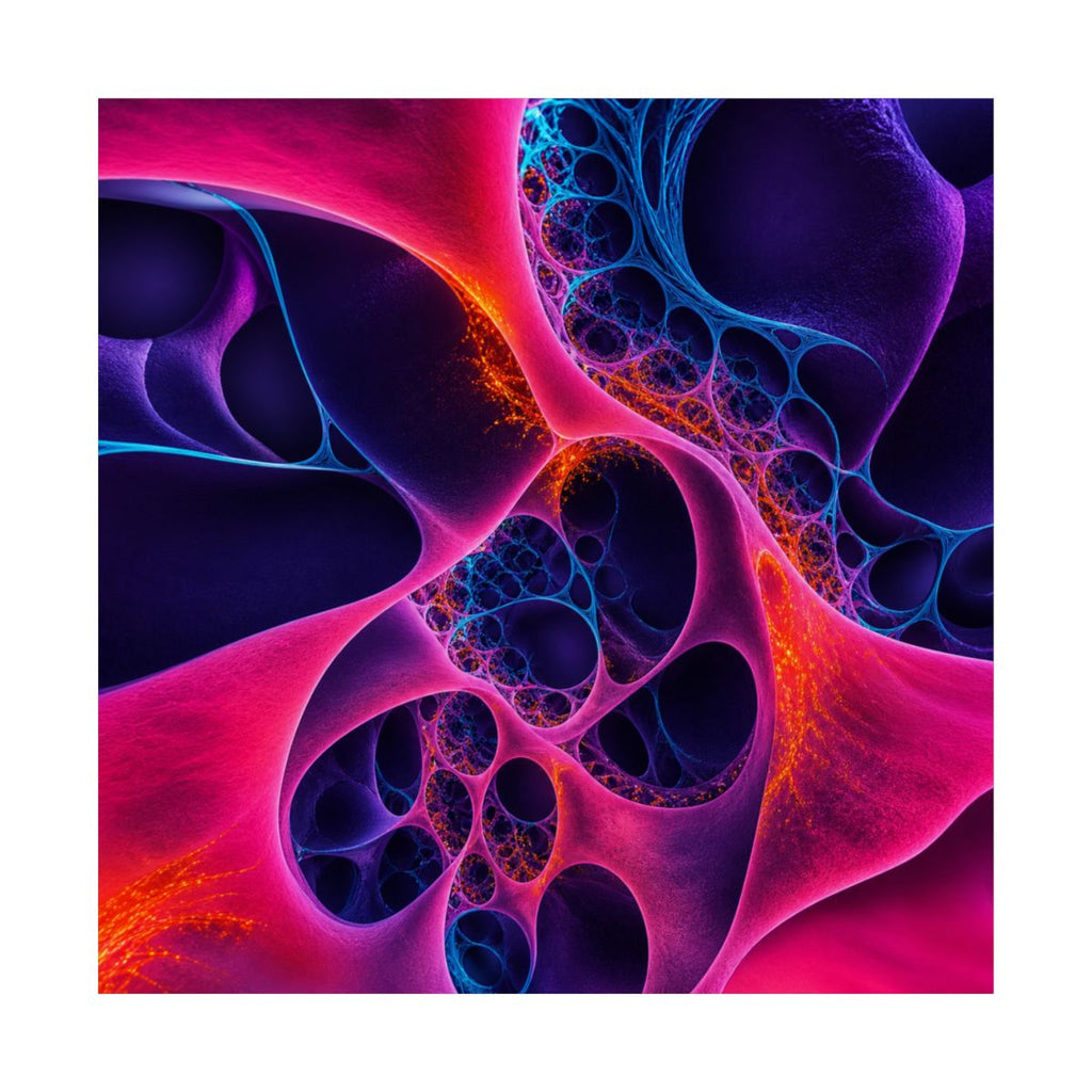 Fractal Velvet Relay KOSVYRE art print product mockup, front view
