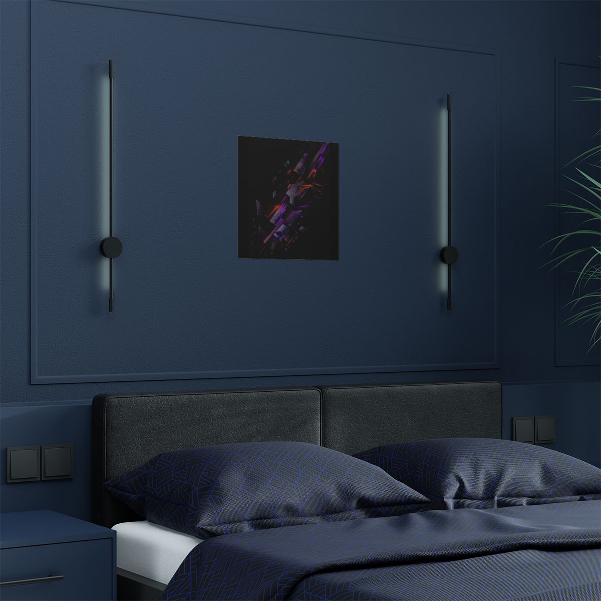 Ghost Circuit Parade KOSVYRE art print product mockup, detail view