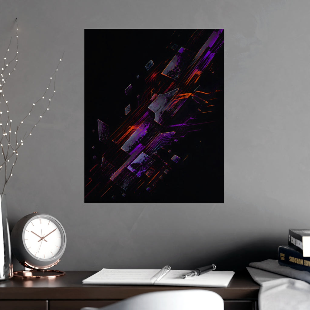 Ghost Circuit Parade KOSVYRE poster product mockup, alternate view
