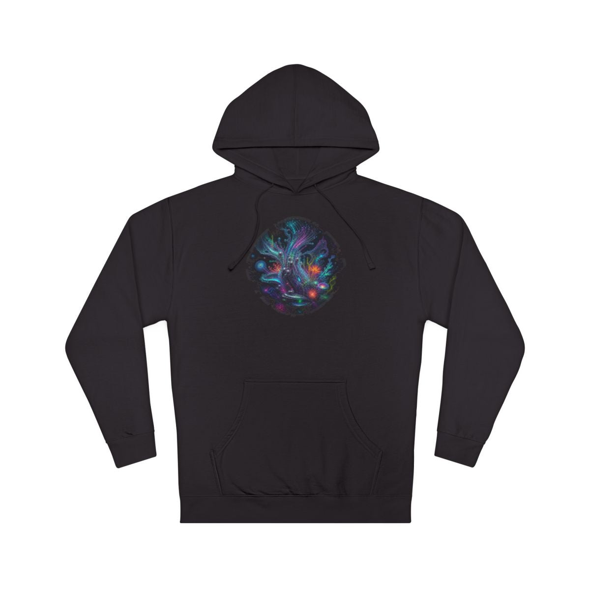Ghost Circuit Reef KOSVYRE hoodie product mockup, front view