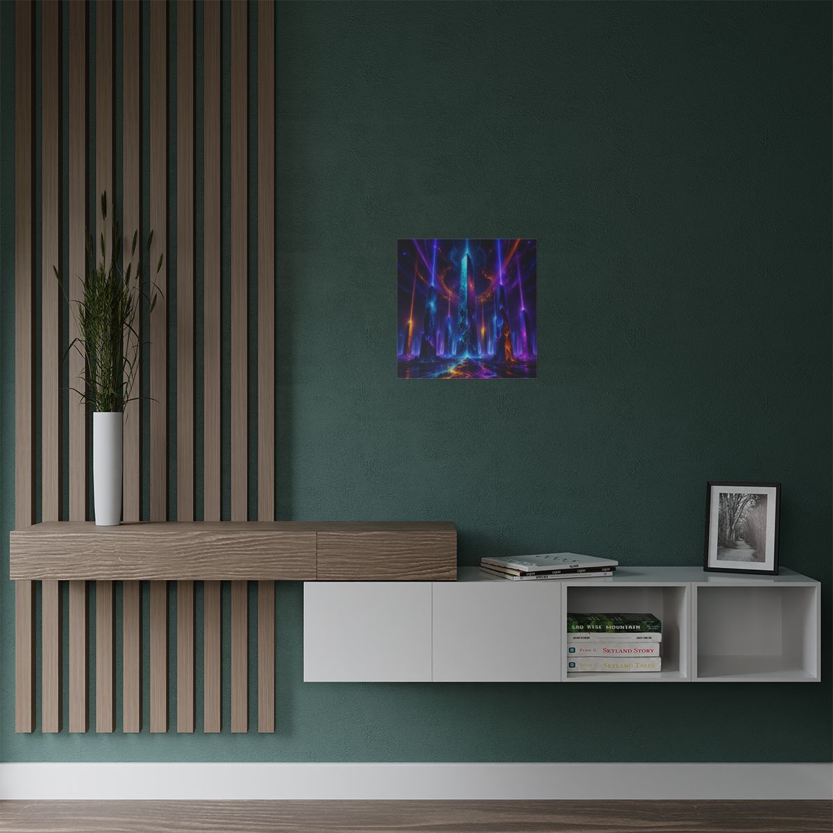 Ghost Geometry KOSVYRE art print product mockup, alternate view