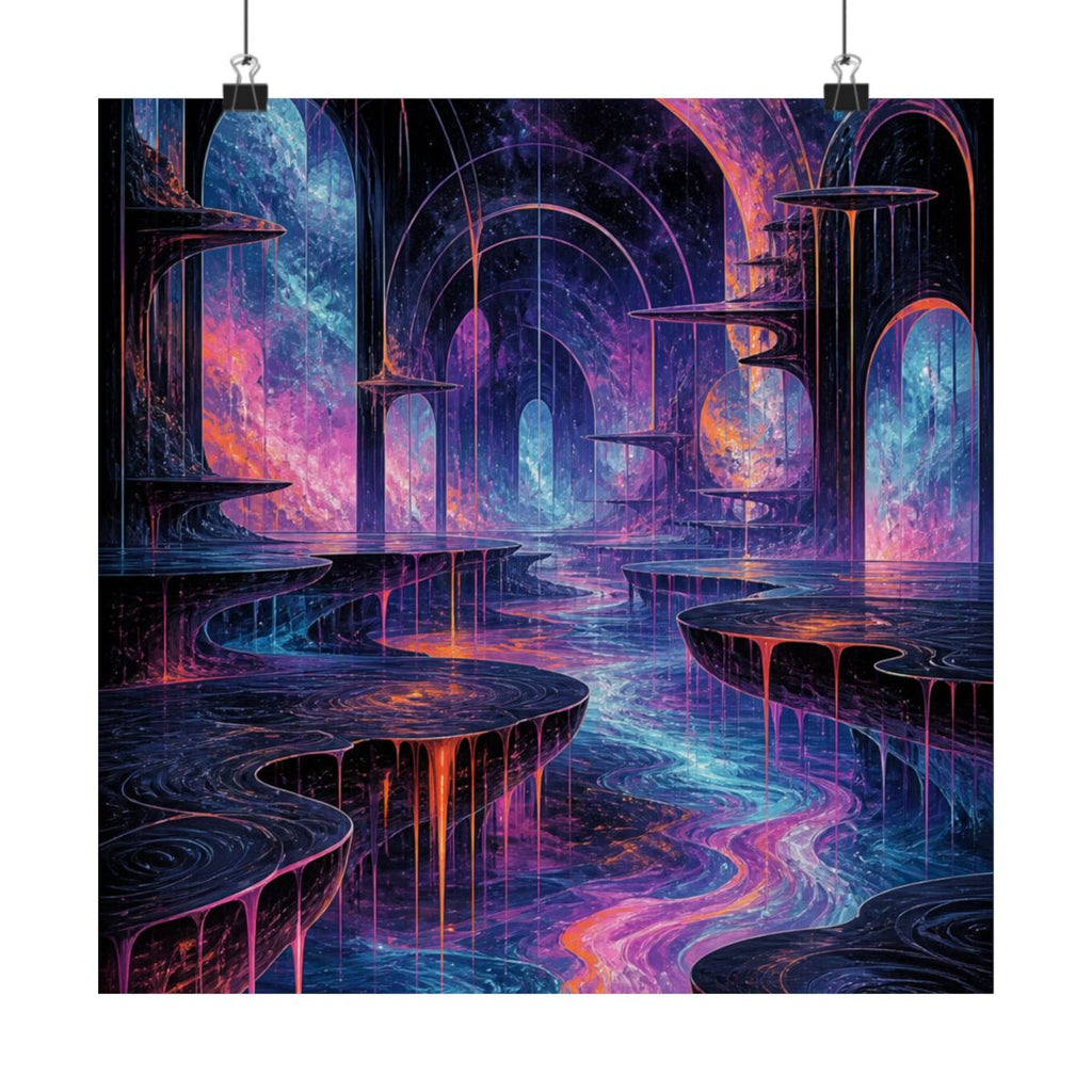 Ghost Relay Basin KOSVYRE art print product mockup, alternate front view