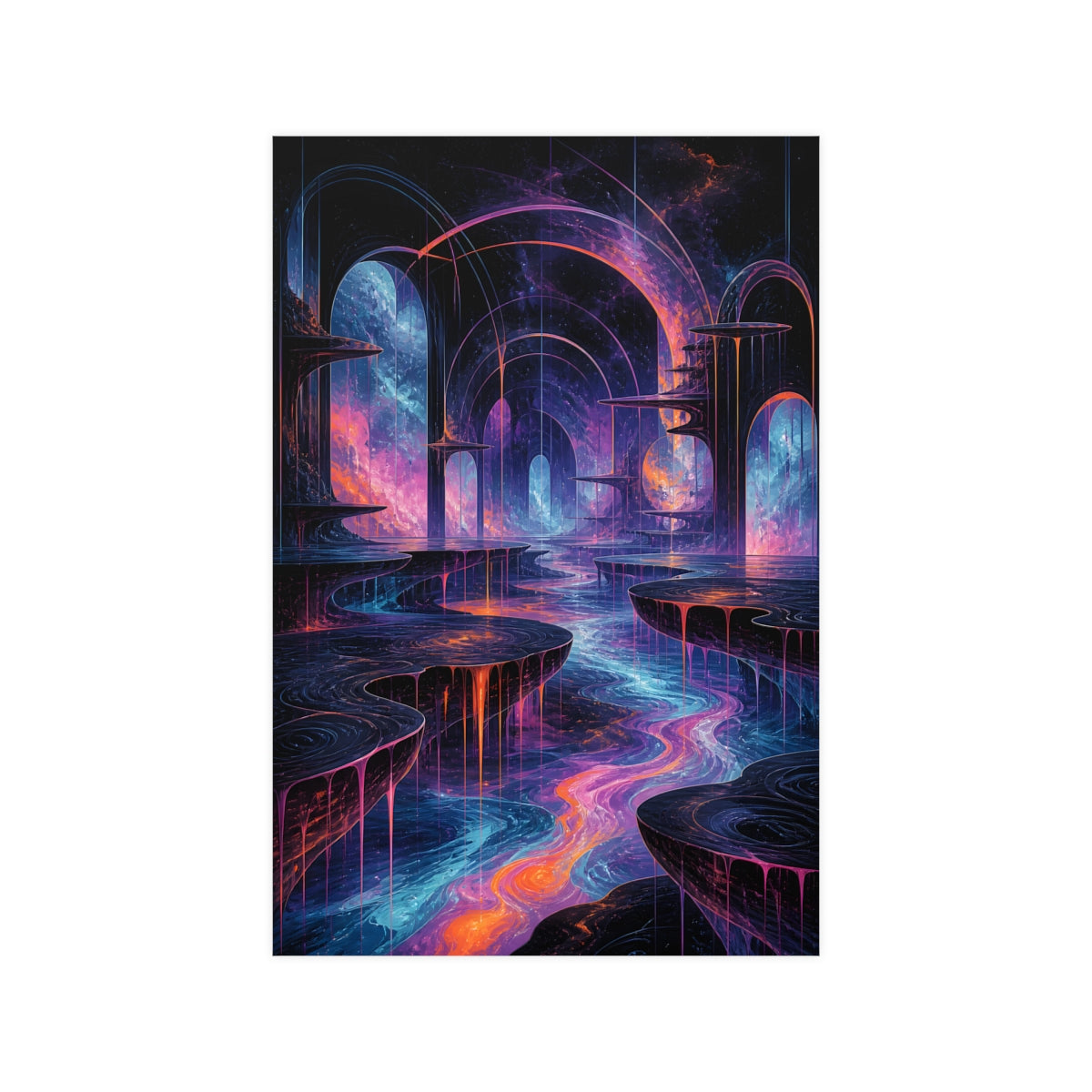 Ghost Relay Basin KOSVYRE poster product mockup, front view