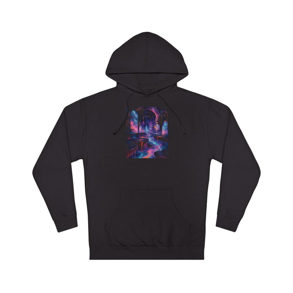 Ghost Relay Basin KOSVYRE hoodie product mockup, front view