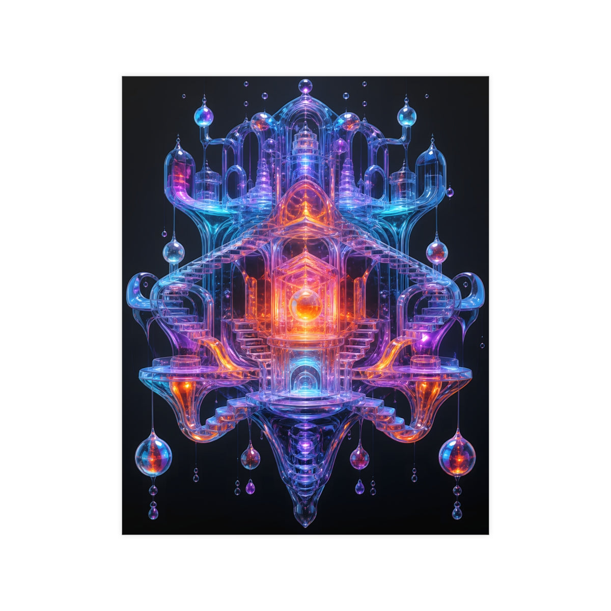 Glass Current Reliquary KOSVYRE poster product mockup, front view