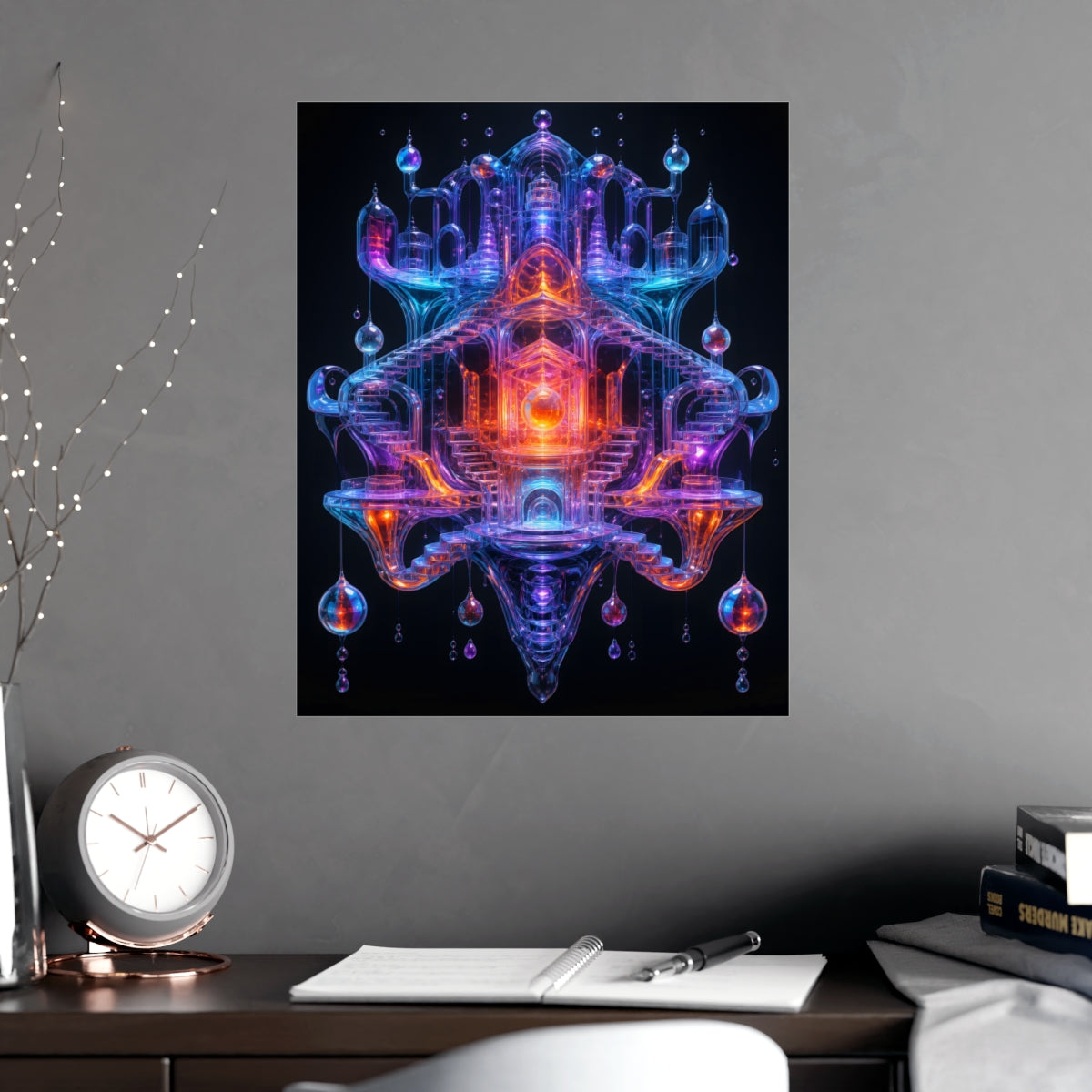 Glass Current Reliquary KOSVYRE poster product mockup, alternate view