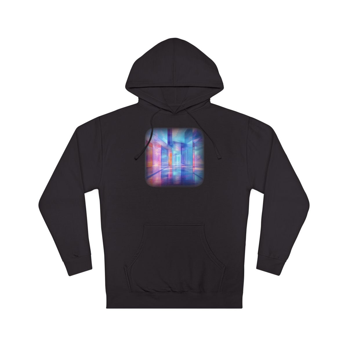 Glass Memory Corridor KOSVYRE hoodie product mockup, front view