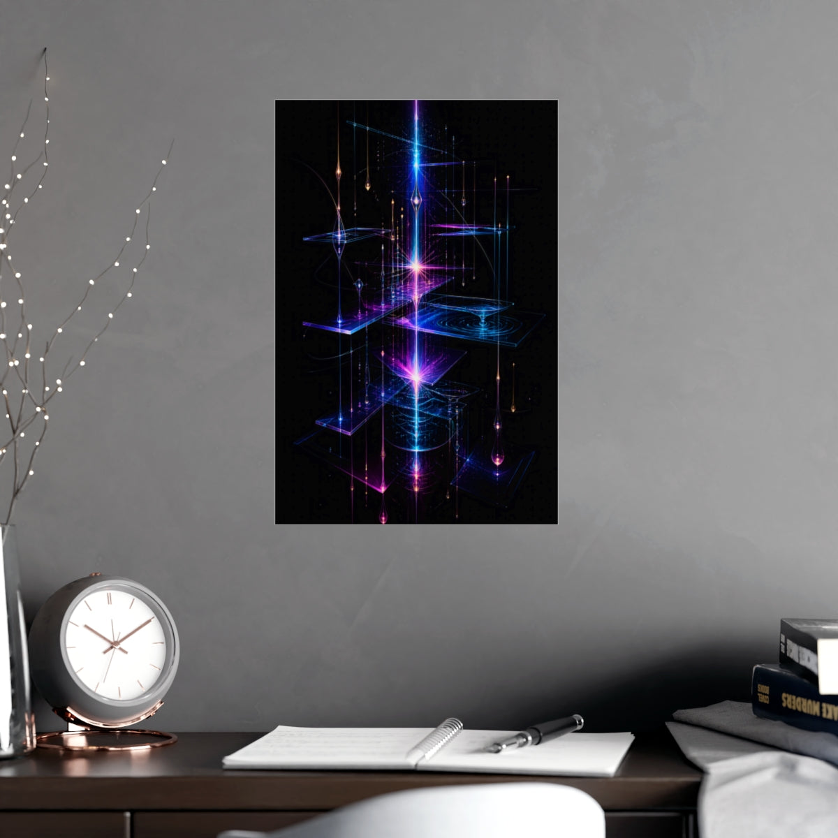 Glass Meridian Relay KOSVYRE poster product mockup, alternate view