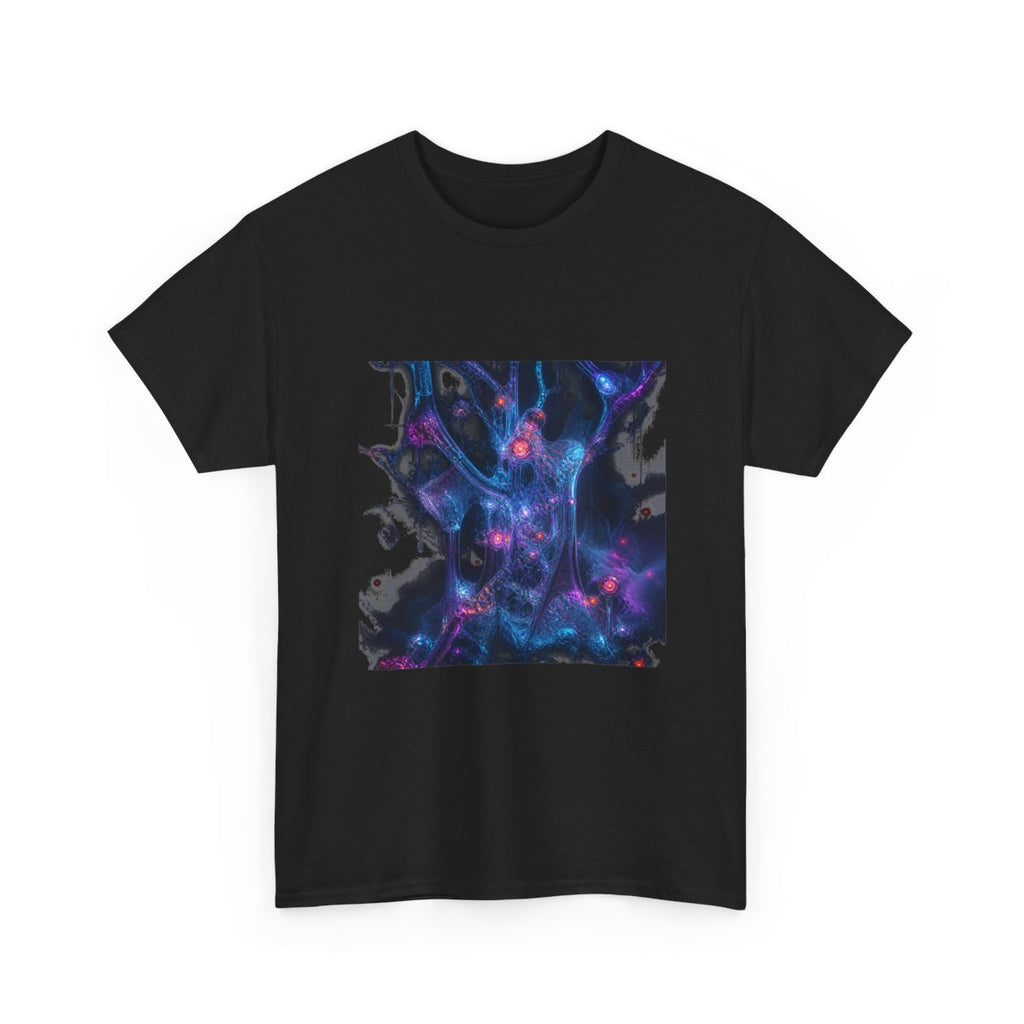 Glassroot Weather KOSVYRE graphic tee product mockup, alternate front view